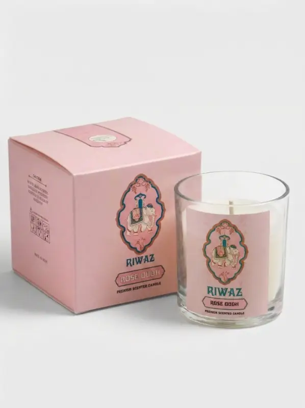 Свеча ароматическая в стекле &laquo;Роза&raquo;, соевый воск, 120 г