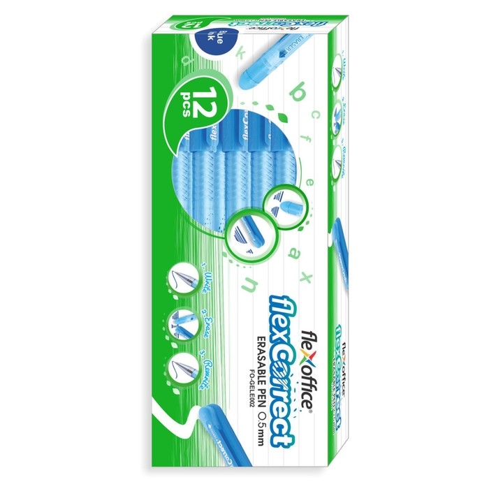 Ручка гелевая со стираемыми чернилами Flexoffice, пишущий узел 0.5 мм, чернила синие Ручка гелевая со стираемыми чернилами Flexoffice, пишущий узел 0.5 мм, чернила синие