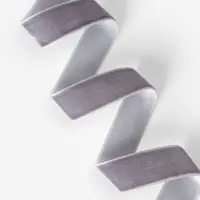 Лента бархатная, 25 мм, 18&plusmn;1 м, серая №184