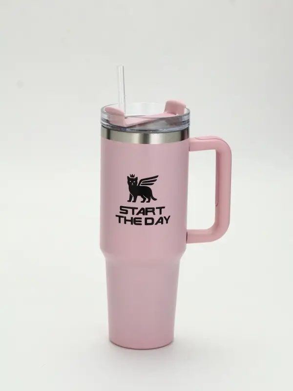 Термокружка 1200 мл, розовая