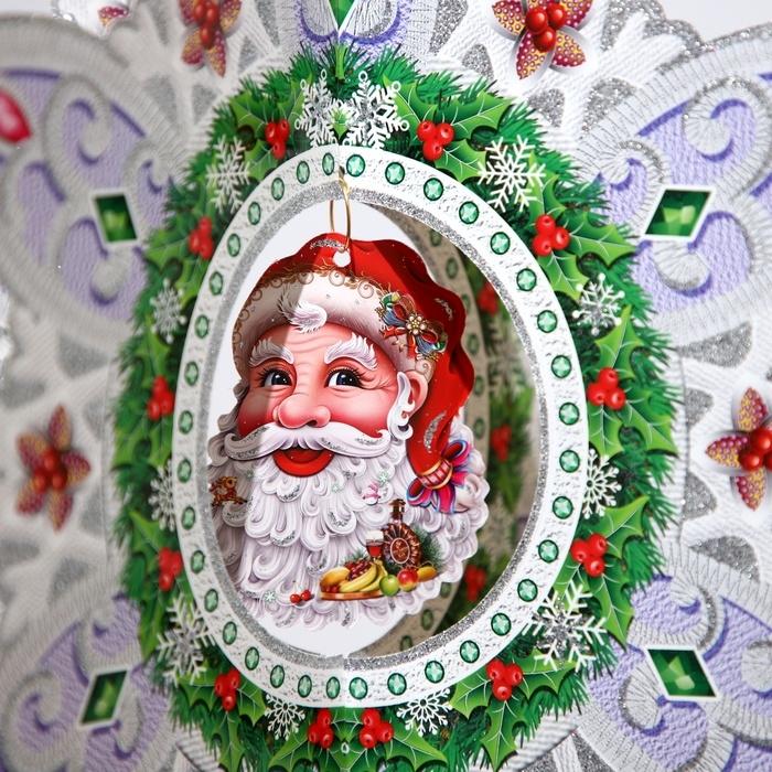 Декоративное украшение (подвеска) "Снежинка" 50х40 см