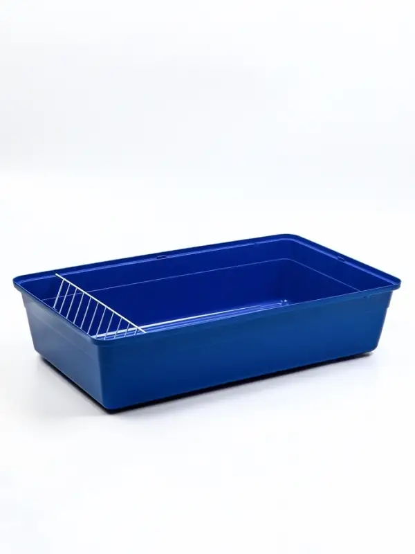 Клетка усиленная для кроликов, 60 х 36 х 32 см, синяя