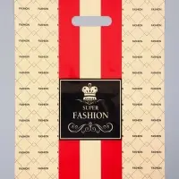 Пакет полиэтиленовый с вырубной ручкой "Люкс" 30 х 40 см 60 мкм