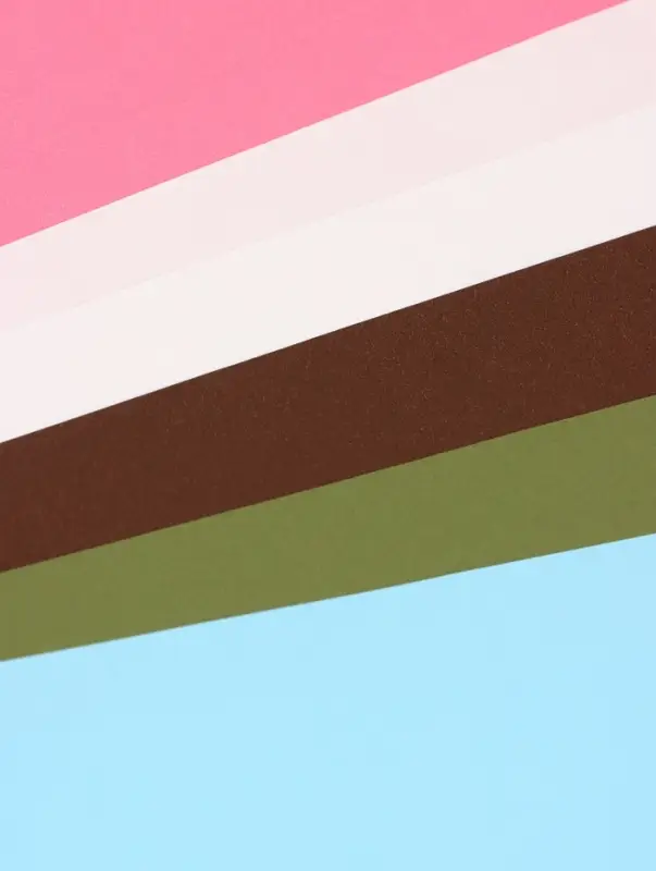 Бумага упаковочная крафт, двухсторонняя, "Микс №2", для упаковки подарков, 5 цветов, 50&times;68 см&plusmn;5%