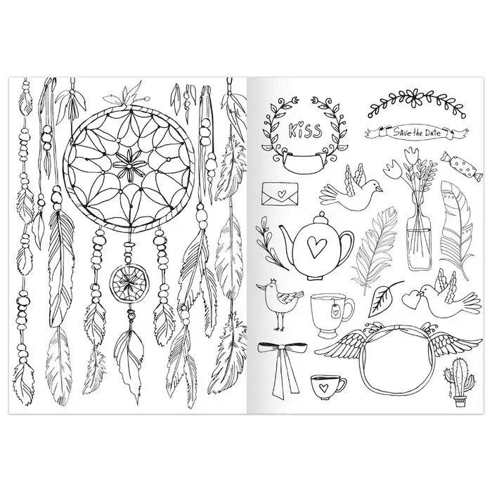 Раскраска &laquo;Для творчества и вдохновения&raquo;, 12 стр., А5