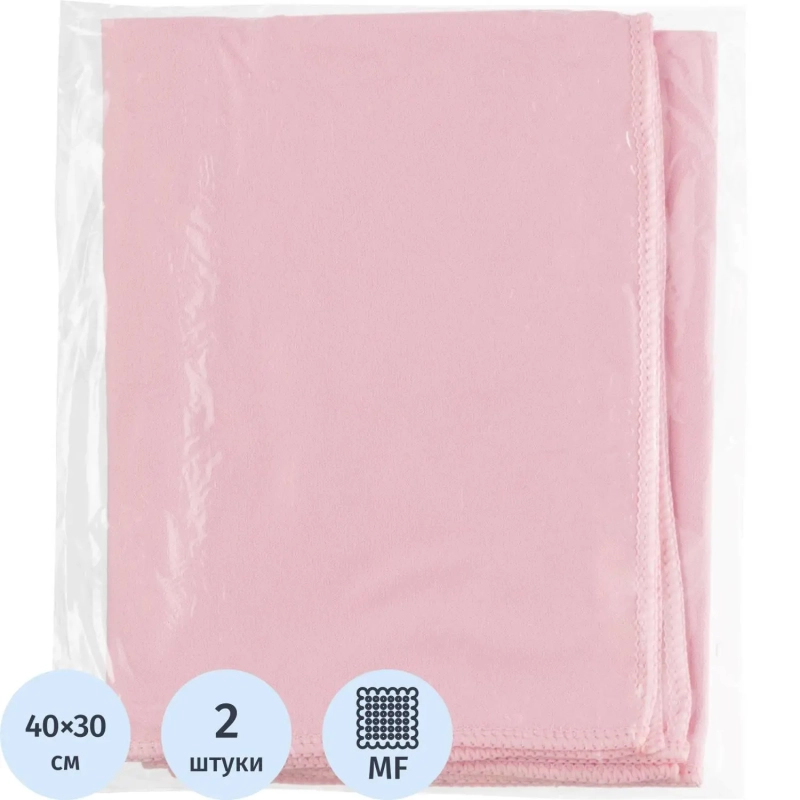 Салфетки хозяйственные HQ Profiline д/глян пов 30х40см 170г/м2 красн 2шт/уп