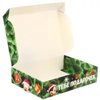 Коробка подарочная «С Новым годом», 21×15×5 см, Микки Маус и друзья Коробка подарочная «С Новым годом», 21×15×5 см, Микки Маус и друзья