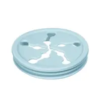 Посуда детская силиконовая, 7 предметов, голубой, Крошка Я