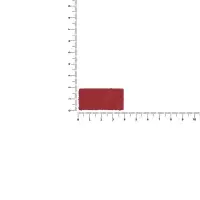 Лейбл кожаный Pasek, XS, красный