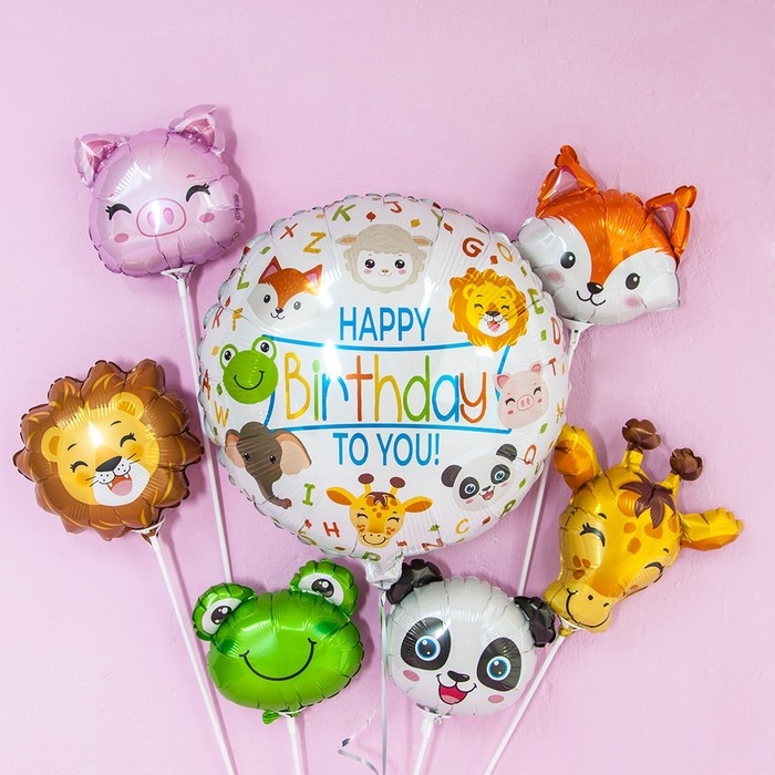 Шар фольгированный 9" &laquo;Маленькая панда&raquo;, мини-фигура