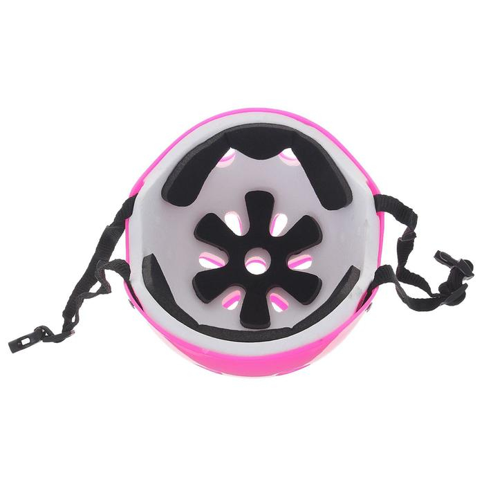 Шлем защитный детский ONLYTOP OT-S507, обхват 55 см, цвет розовый Шлем защитный детский ONLYTOP OT-S507, обхват 55 см, цвет розовый