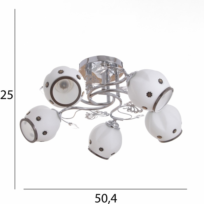 Люстра Люстра "Велма" 5х40Вт Е27 Хром МОДЕЛЬ: 2600549