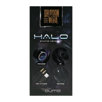 Наушники Qumo HALO, игровые, микрофон, 2х3.5+USB, 2м, подсветка, чёрные