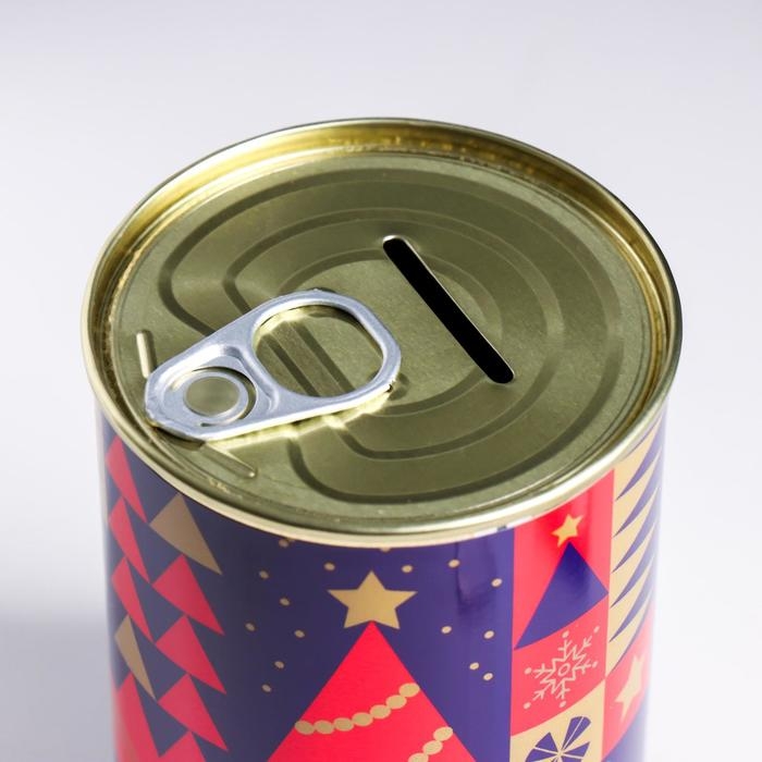 Копилка-подарок металл  Копилка-подарок металл "На новые события в новом году"