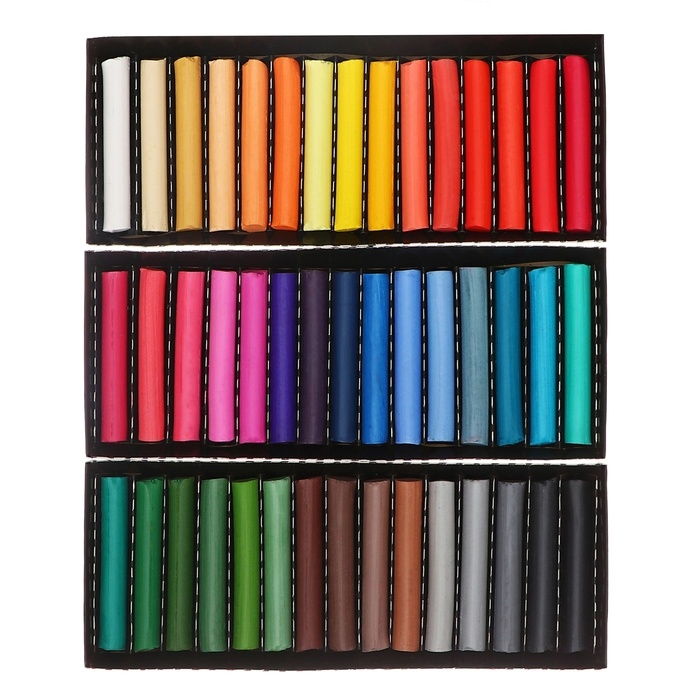 Пастель сухая, набор 45 цветов, Колер  Пастель сухая, набор 45 цветов, Колер "Петербургская", D-8.5мм /L-60 мм, художественная