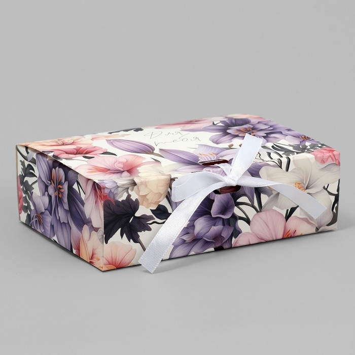 Коробка подарочная складная, упаковка, «Для тебя», 16.5 х 12.5 х 5 см Коробка подарочная складная, упаковка, «Для тебя», 16.5 х 12.5 х 5 см