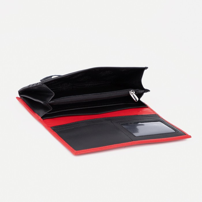 Кошелёк женский на магните, цвет красный Кошелёк женский на магните, цвет красный