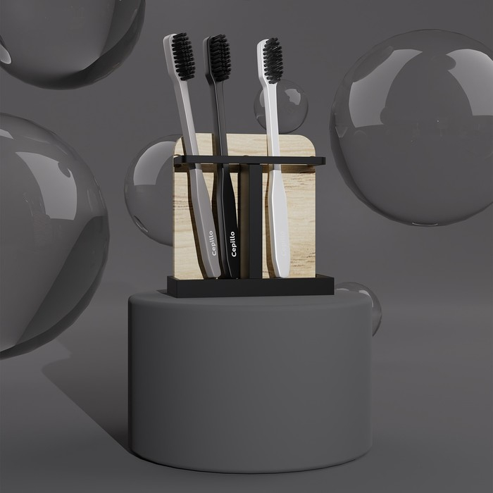 Набор аксессуаров для ванной комнаты «Агат», 4 предмета (дозатор, мыльница, 2 стакана), цвет чёрный Набор аксессуаров для ванной комнаты «Агат», 4 предмета (дозатор, мыльница, 2 стакана), цвет чёрный