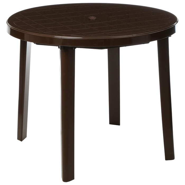 Стол круглый, 90 х 90 х 75 см, цвет коричневый Стол круглый, 90 х 90 х 75 см, цвет коричневый