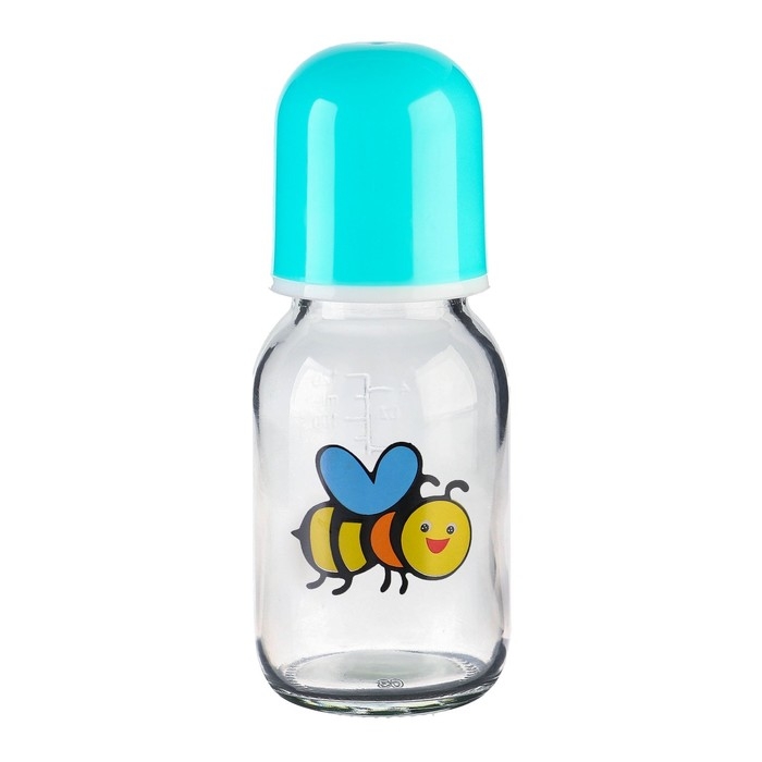 Бутылочка для кормления, классическое горло, 120 мл., от 0 мес., стекло, цвет МИКС Бутылочка для кормления, классическое горло, 120 мл., от 0 мес., стекло, цвет МИКС