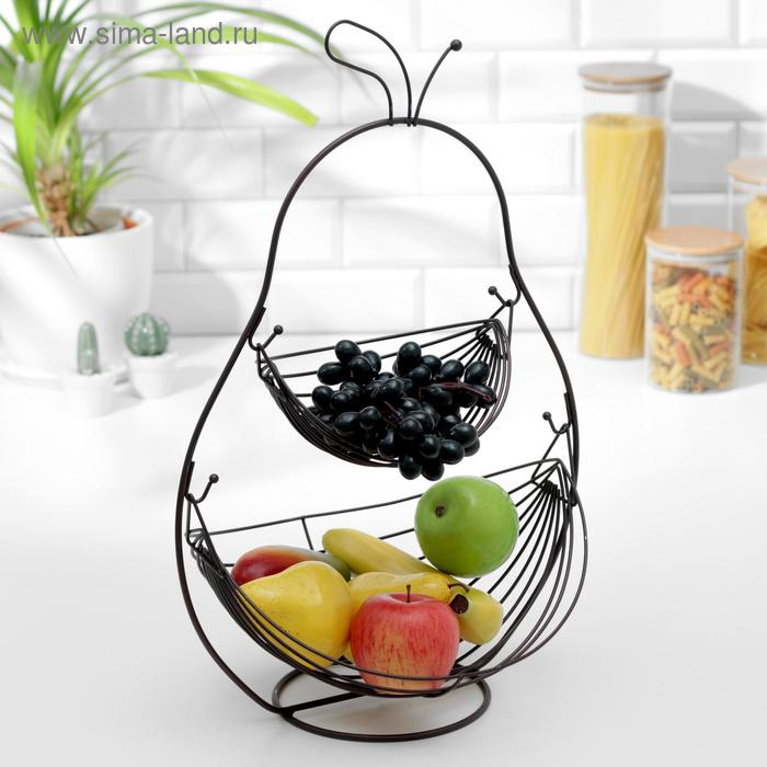 Фруктовница Доляна «Груша», 34×28×52 см, цвет МИКС Фруктовница Доляна «Груша», 34×28×52 см, цвет МИКС