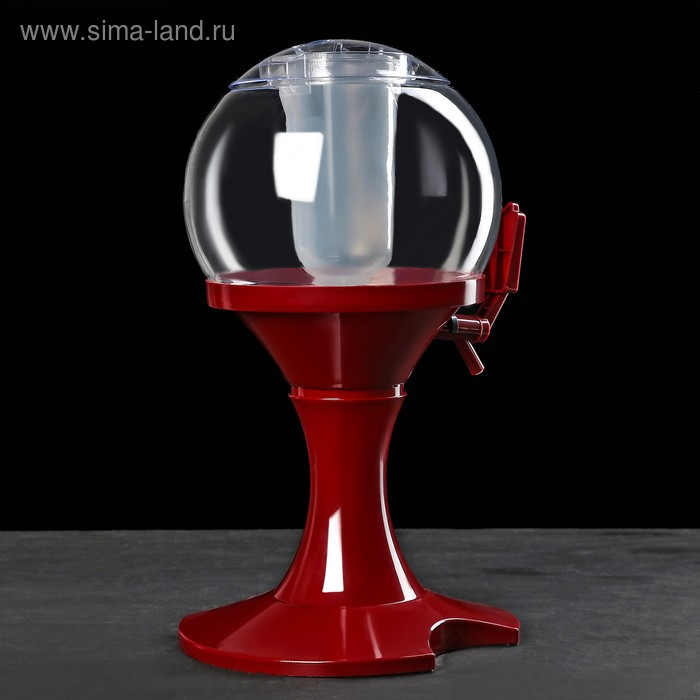 Башня пивная «Сфера», 3 л, цвет красный Башня пивная «Сфера», 3 л, цвет красный