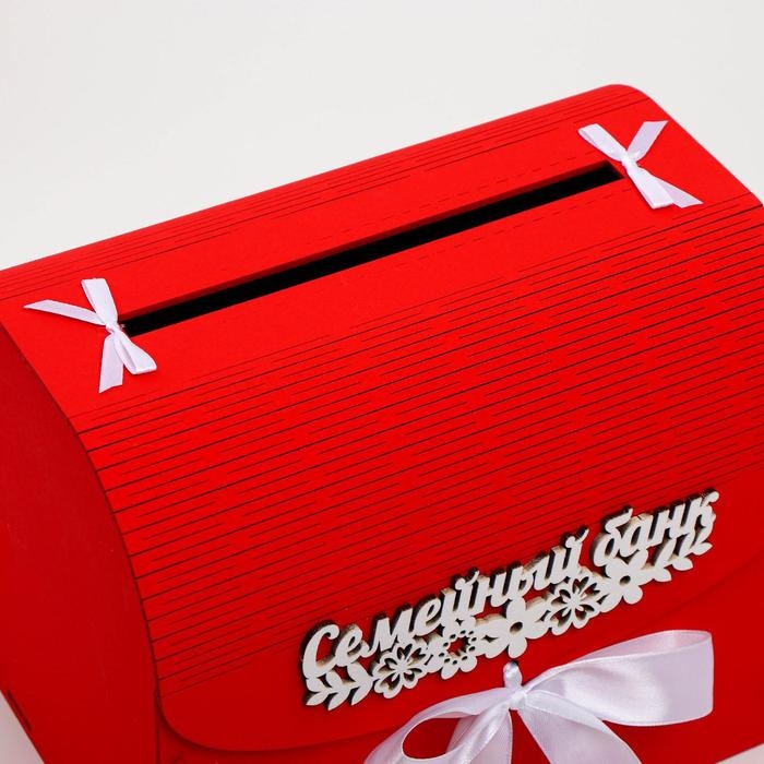 Семейный банк Семейный банк "Цветочный", красный, 23,5х17х20 см