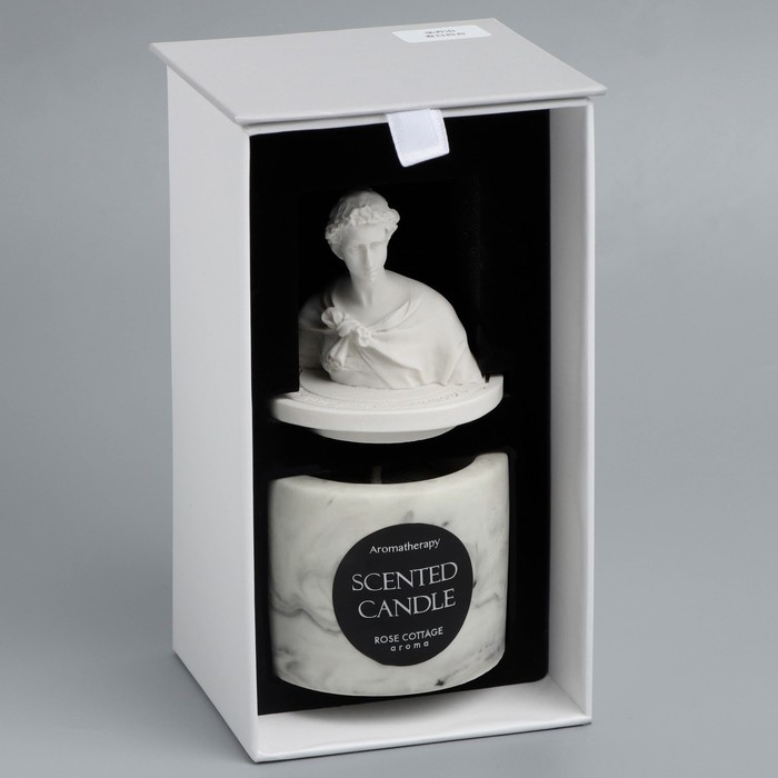 Свеча в бетоне ароматическая  Свеча в бетоне ароматическая "Лилия", соевый воск