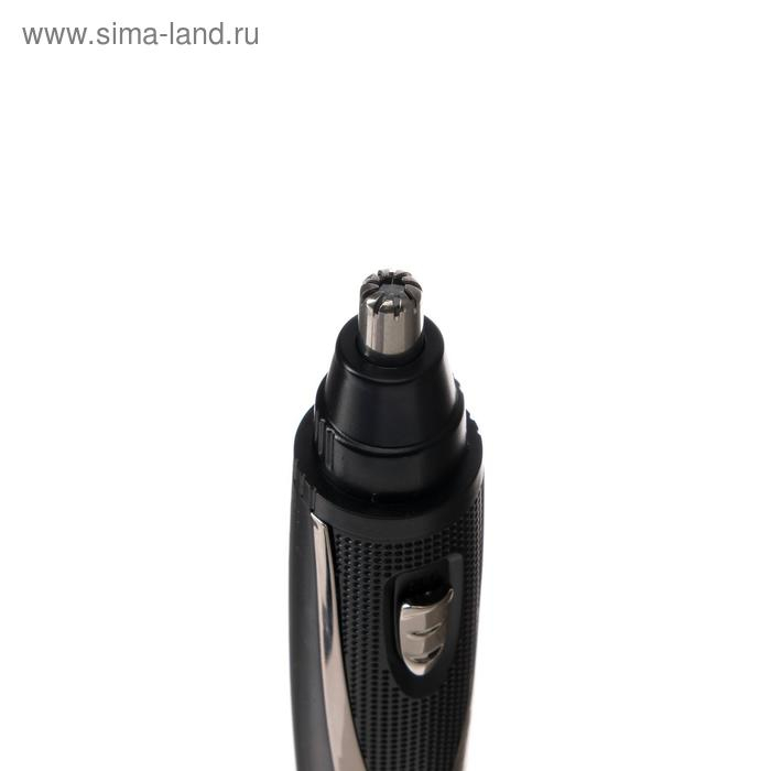 Триммер Centek CT-2177, для ушей/бороды, 2 насадки, 1хАА, чёрный хром Триммер Centek CT-2177, для ушей/бороды, 2 насадки, 1хАА, чёрный хром