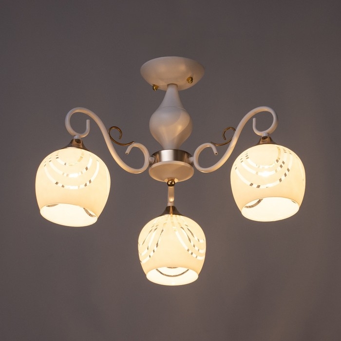 Люстра Люстра "Люси" 3х60Вт Е27 Античная бронза 60х60х29см