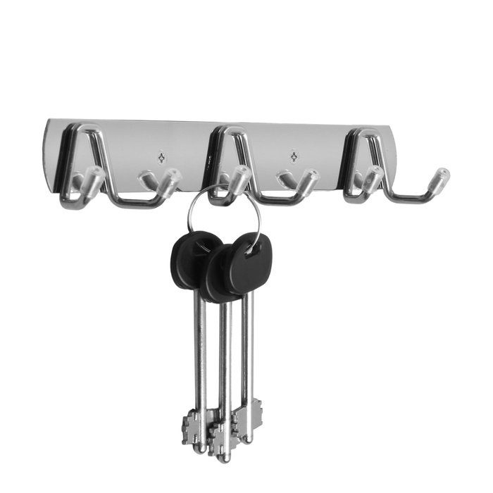 Вешалка CAPPIO CVT003, металлическая, трёхрожковая, цвет хром Вешалка CAPPIO CVT003, металлическая, трёхрожковая, цвет хром