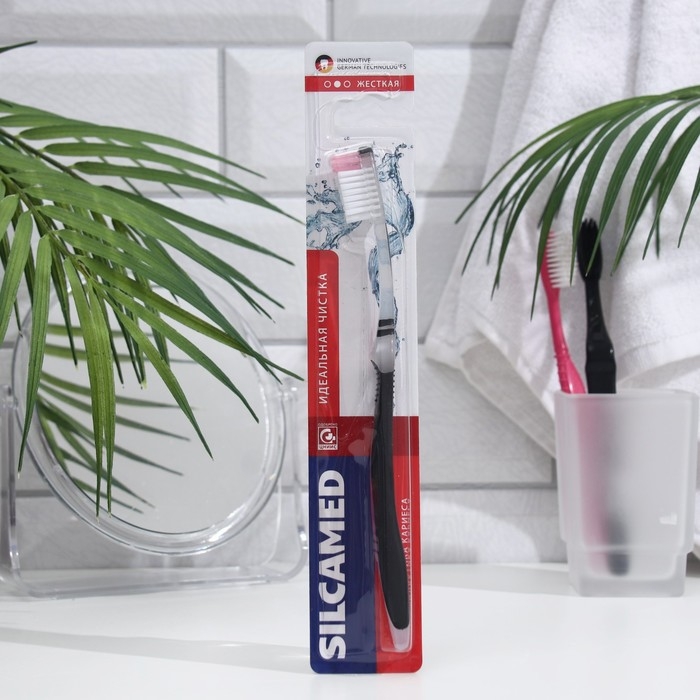Зубная щетка Silcamed Hard, жесткая, 1 шт. Зубная щетка Silcamed Hard, жесткая, 1 шт.