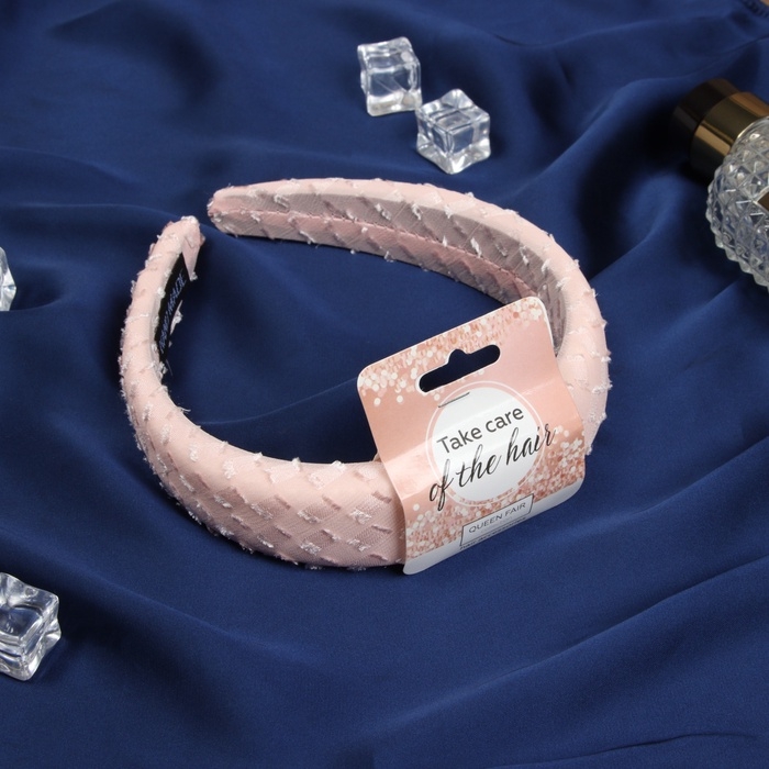 Ободок для волос Ободок для волос "Жаннет" стиль, 3 см, розовый