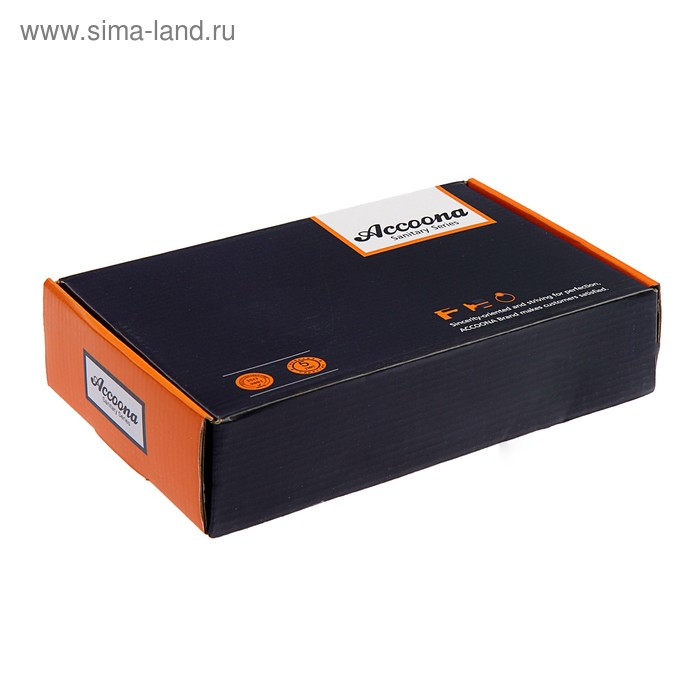 Смеситель для раковины Accoona A94111, однорычажный, с гайкой, силумин, хром Смеситель для раковины Accoona A94111, однорычажный, с гайкой, силумин, хром