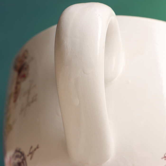 Горшок в форме чашки Горшок в форме чашки "Эмма" цветы, 19х15х10см