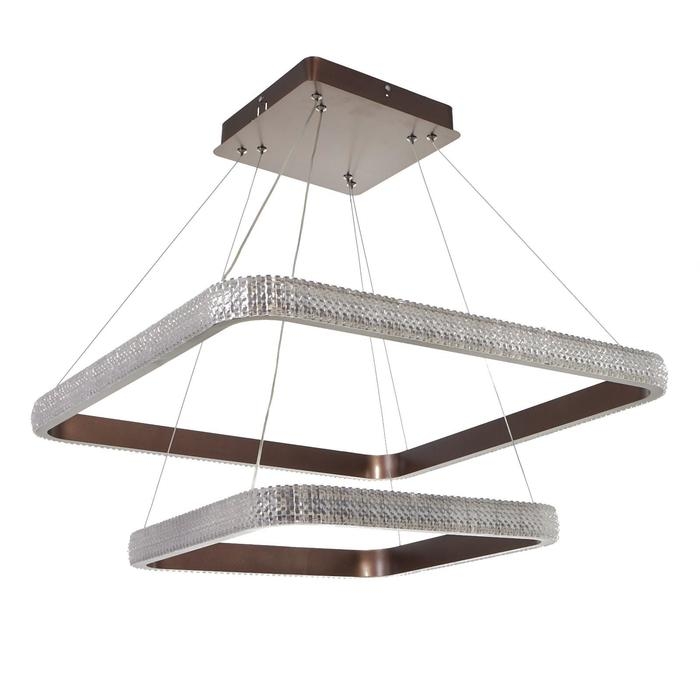 Люстра с ПДУ 1509/2CF LED 90Вт 3000-6000К кофе 60х60х104 см BayerLux