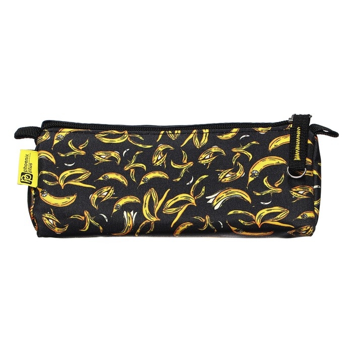 Пенал мягкий, 1 отделение, 85 х 200 х 65 мм, объёмный, Феникс  Пенал мягкий, 1 отделение, 85 х 200 х 65 мм, объёмный, Феникс "Арт-банан" чёрный/жёлтый 61899