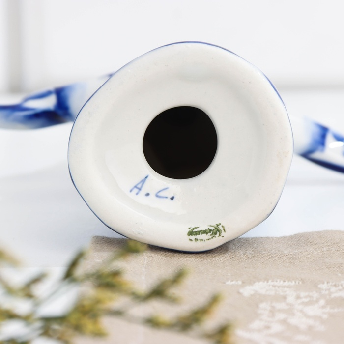 Набор для специй &laquo;Дама с коромыслом&raquo;, 5&times;13&times;20 см, гжель