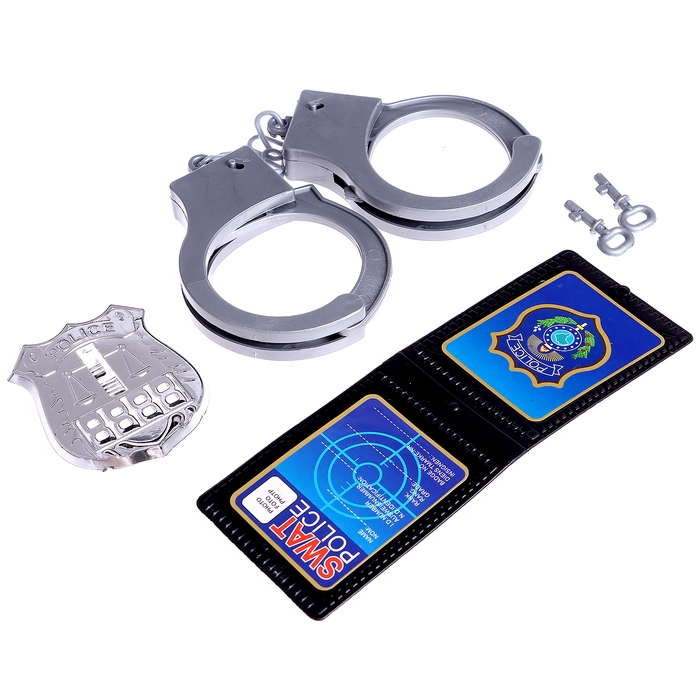 Набор полицейского «АК-47», 6 предметов, автомат стреляет мягкими пулями Набор полицейского «АК-47», 6 предметов, автомат стреляет мягкими пулями