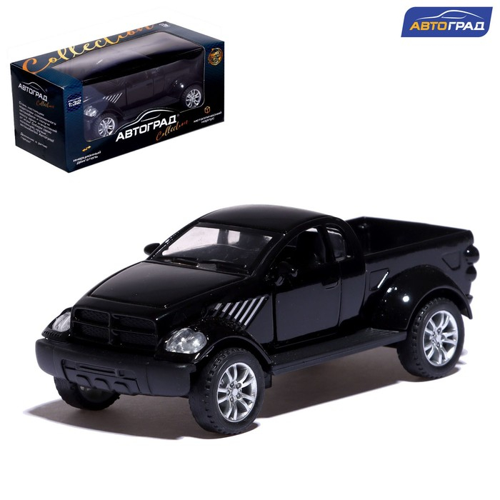 Машина металлическая «Раптор», открываются двери, 1:32, инерция, цвет чёрный Машина металлическая «Раптор», открываются двери, 1:32, инерция, цвет чёрный