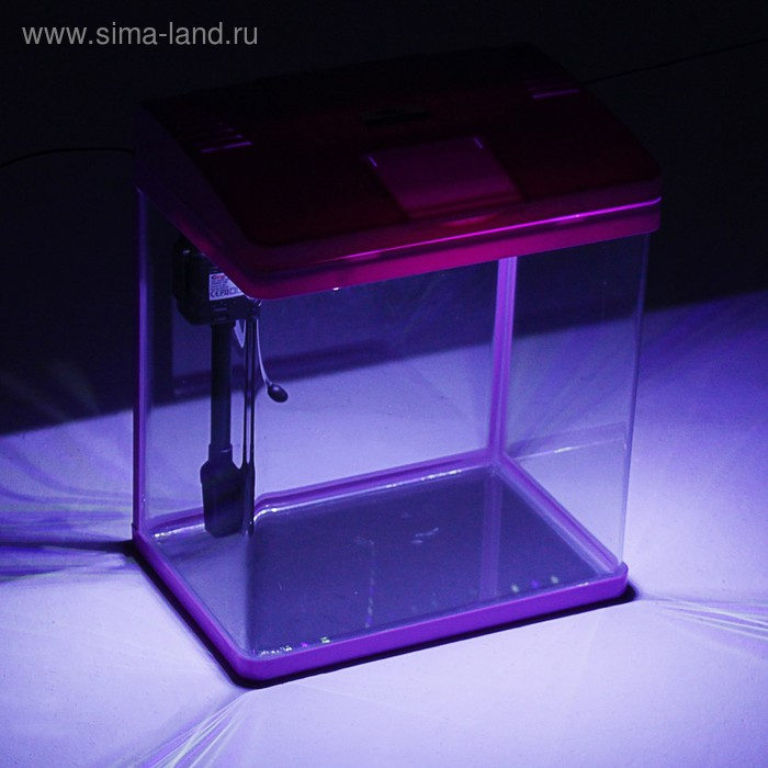 Аквариум SeaStar LS-380F в комплекте: LED-лампа, фильтр, 30 л, розовый Аквариум SeaStar LS-380F в комплекте: LED-лампа, фильтр, 30 л, розовый