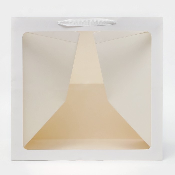 Пакет крафт с квадратным дном и окном 40 Х 40 Х 40 см белый, 1шт. Пакет крафт с квадратным дном и окном 40 Х 40 Х 40 см белый, 1шт.