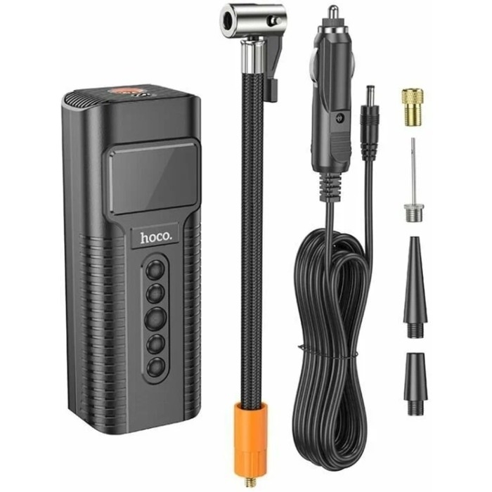 Компрессор Hoco PH55, 3,1 м, дисплей, чёрный Компрессор Hoco PH55, 3,1 м, дисплей, чёрный