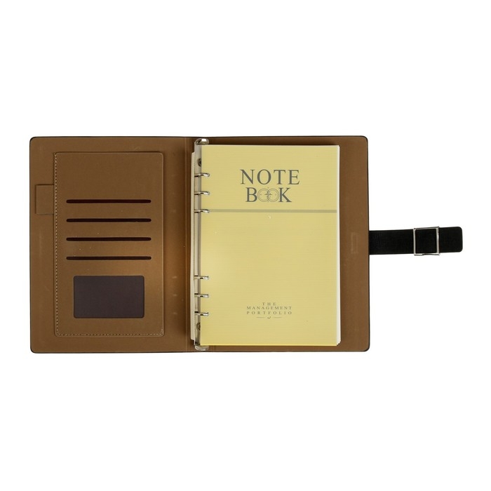 Органайзер Органайзер "NEW" А5, с хлястиком, 92 листа в линейку, обложка кожзам, МИКС