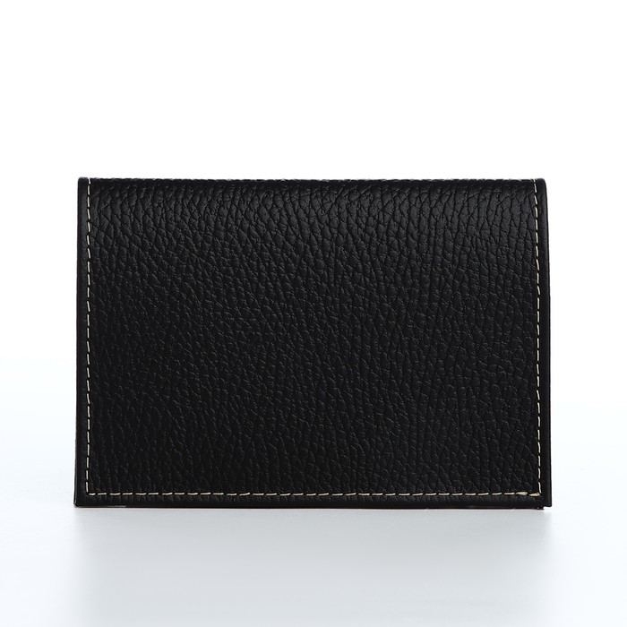 Обложка для паспорта, 5 карманов для карт, чёрный Обложка для паспорта, 5 карманов для карт, чёрный