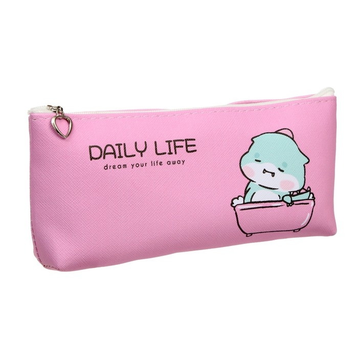 Пенал школьный на молнии Пенал школьный на молнии "Динозаврик", МИКС