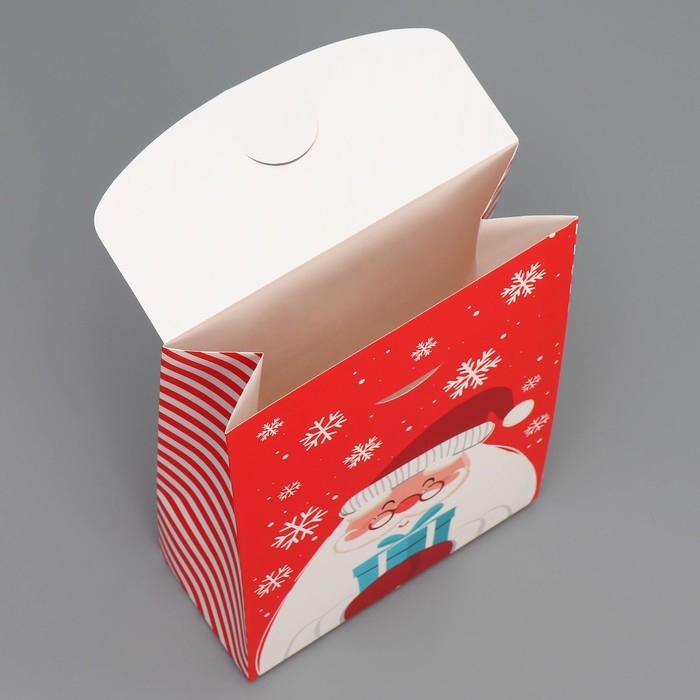 Коробка подарочная новогодняя складная «Дед Мороз», 15 х 7 х 22 см, Новый год Коробка подарочная новогодняя складная «Дед Мороз», 15 х 7 х 22 см, Новый год