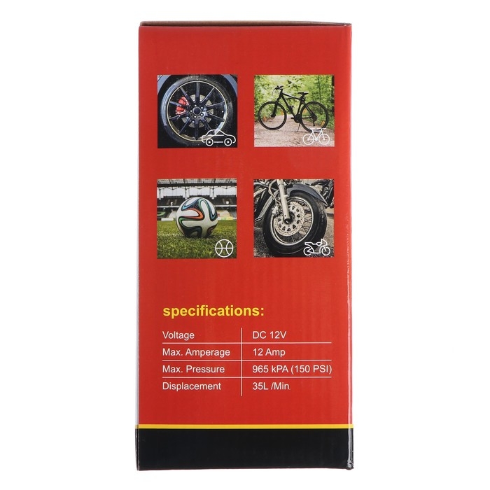 Компрессор автомобильный 12 В, 35 л/мин, провод 3 м Компрессор автомобильный 12 В, 35 л/мин, провод 3 м
