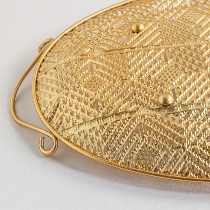 Поднос «Ренессанс», 45×26,5×3 см, цвет золотой Поднос «Ренессанс», 45×26,5×3 см, цвет золотой