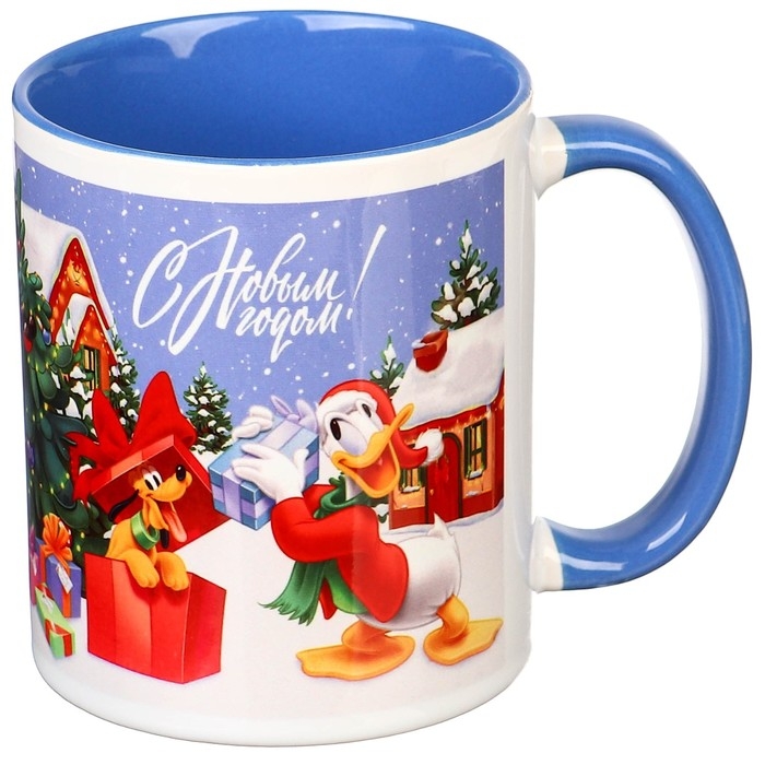 Кружка керамическая Кружка керамическая "С Новым годом!" 320 мл, Микки Маус